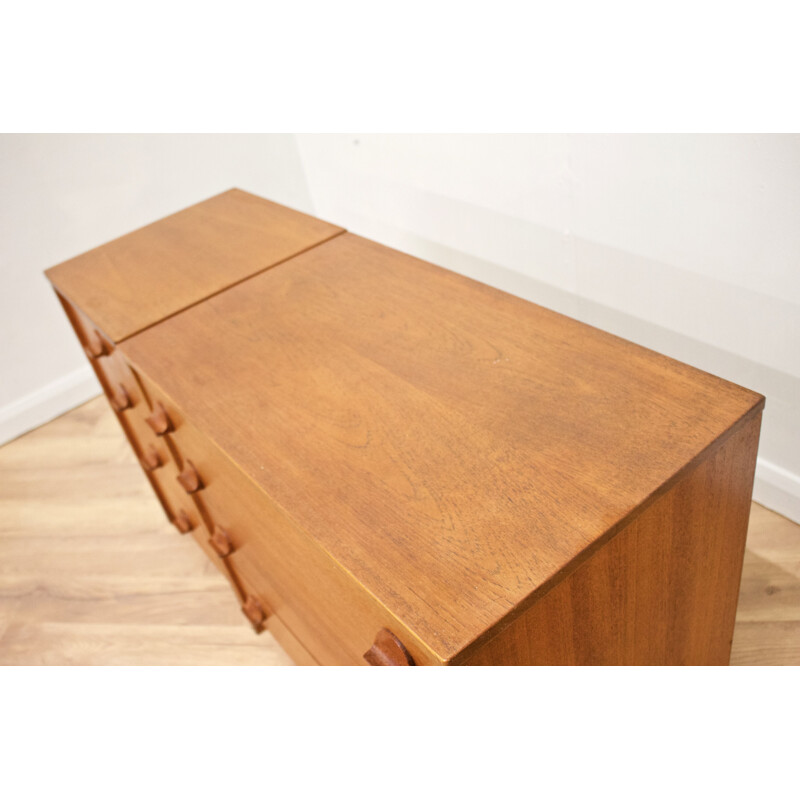 Pair of mid-century teak chest of drawers by John & Sylvia Reid for Stag, 1960s