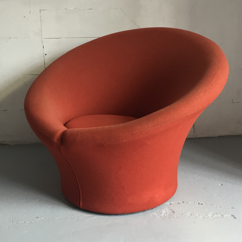 Pair of red Artifort "Mushroom" armchairs, Pierre PAULIN - 1960s