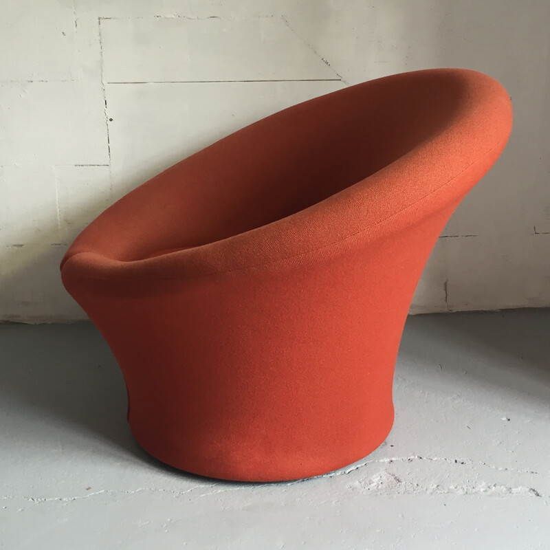 Pair of red Artifort "Mushroom" armchairs, Pierre PAULIN - 1960s