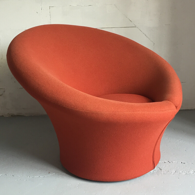 Pair of red Artifort "Mushroom" armchairs, Pierre PAULIN - 1960s