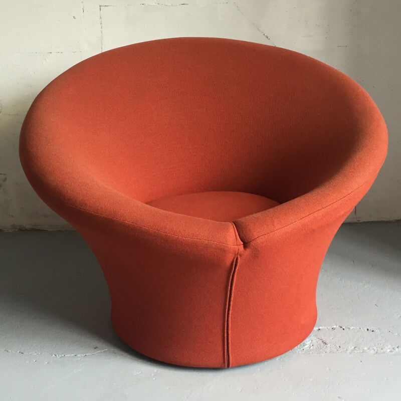 Pair of red Artifort "Mushroom" armchairs, Pierre PAULIN - 1960s