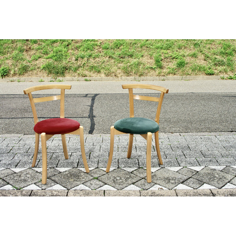 Paar stoelen van JL MOLLER DENEMARKEN