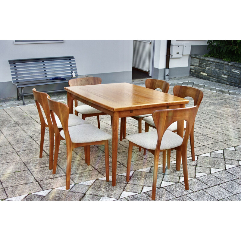 Table vintage en bois par Grete Jalk pour Glostrup, Danemark 1960