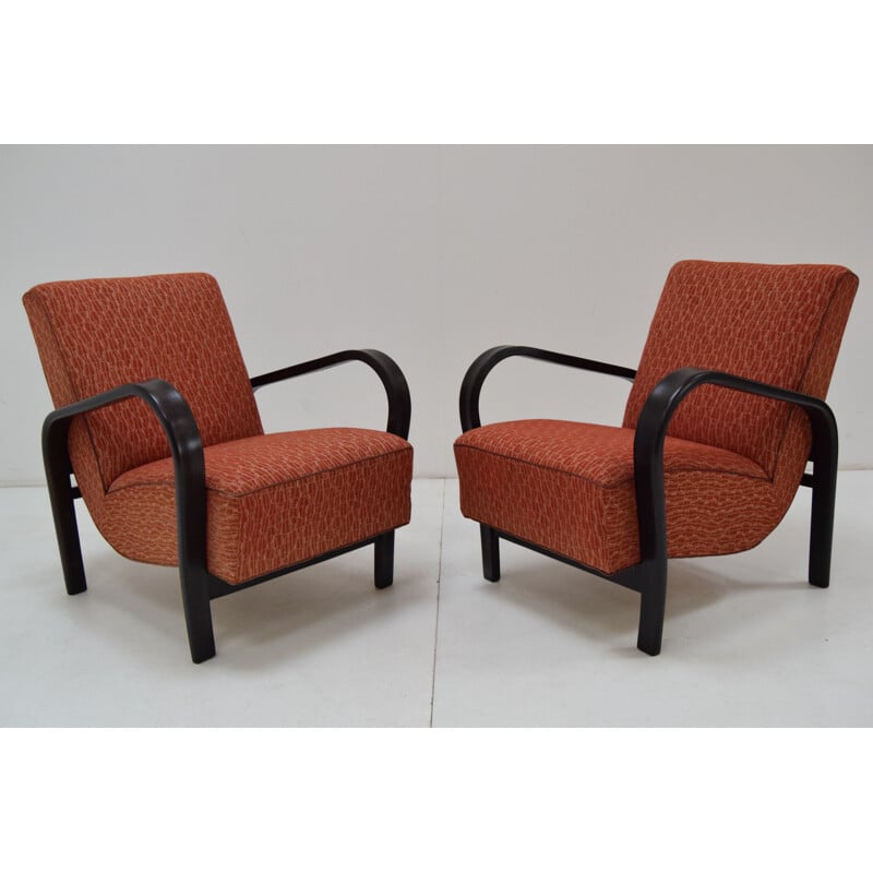 Pair of Art Deco Armchairs  by Kropacek and Kozelka,1930