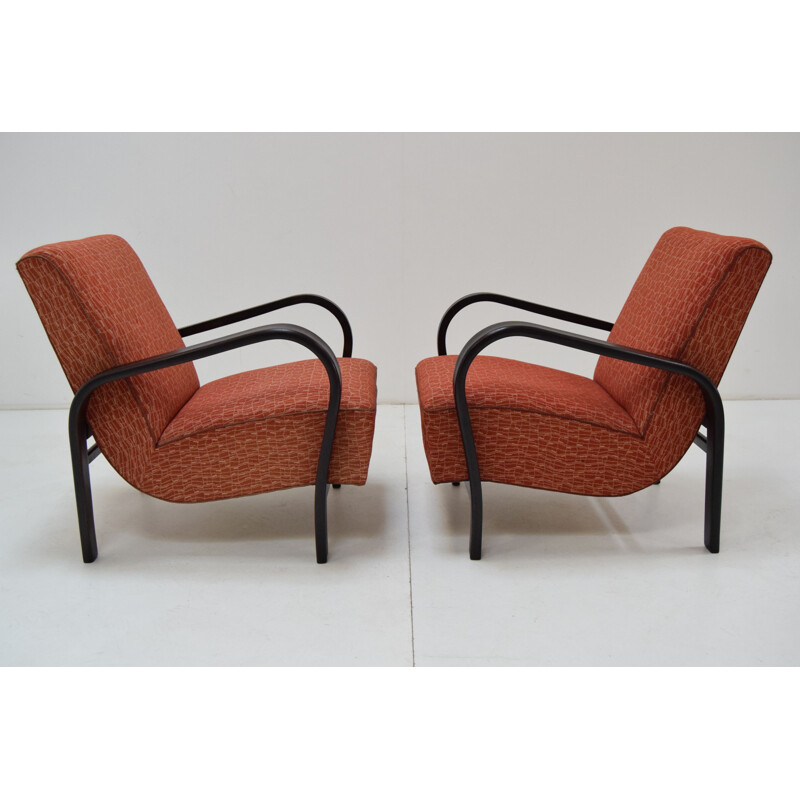 Pair of Art Deco Armchairs  by Kropacek and Kozelka,1930