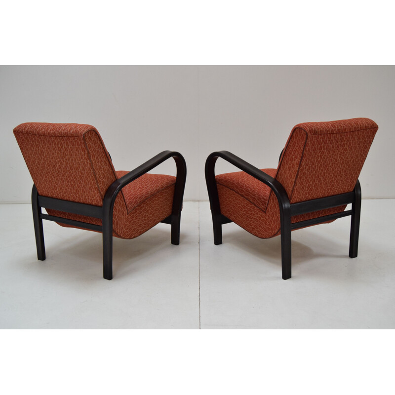 Paar Art Deco fauteuils van Kropacek en Kozelka,1930