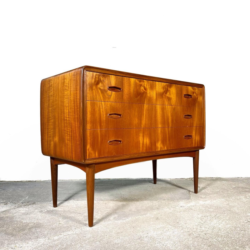 Commode vintage en teck par Johannes Andersen pour Samcom, 1960