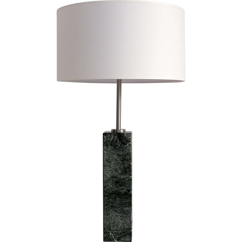 Vintage green marble lamp by Florence Knoll for Knoll, 1970