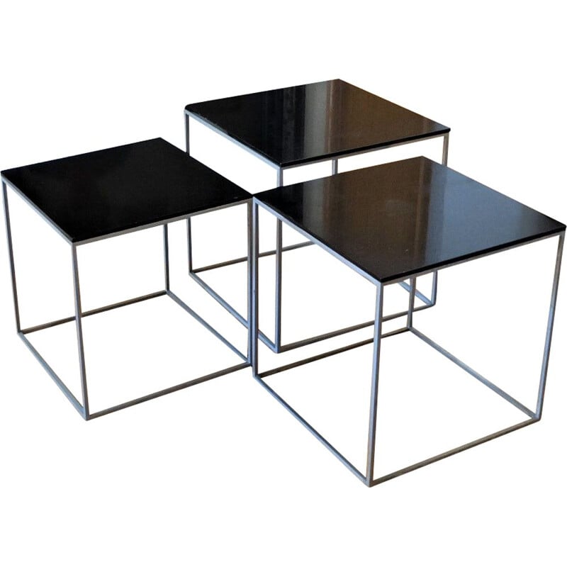 Tables gigognes vintage par Poul Kjaerholm pour E. Kold Christensen, 1965