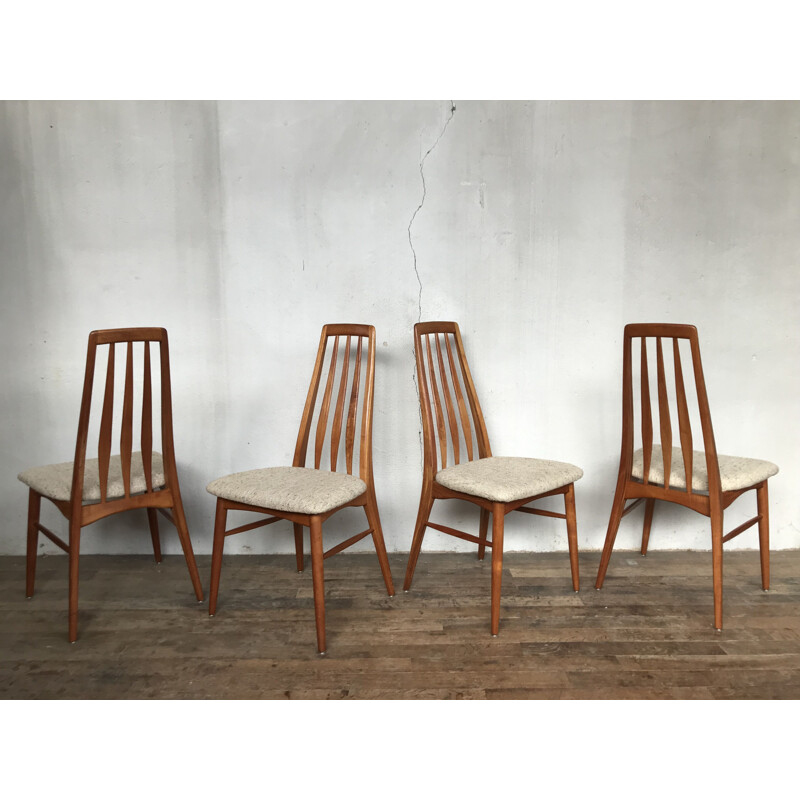 Satz von 4 Vintage-Stühlen von Eva von Niels Kofoed für Koefoeds Mobelfabrik, 1960
