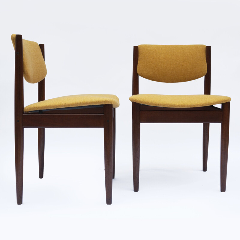 Set of 4 vintage Danish dining chairs by Finn Juhl for France & Søn, 1960s