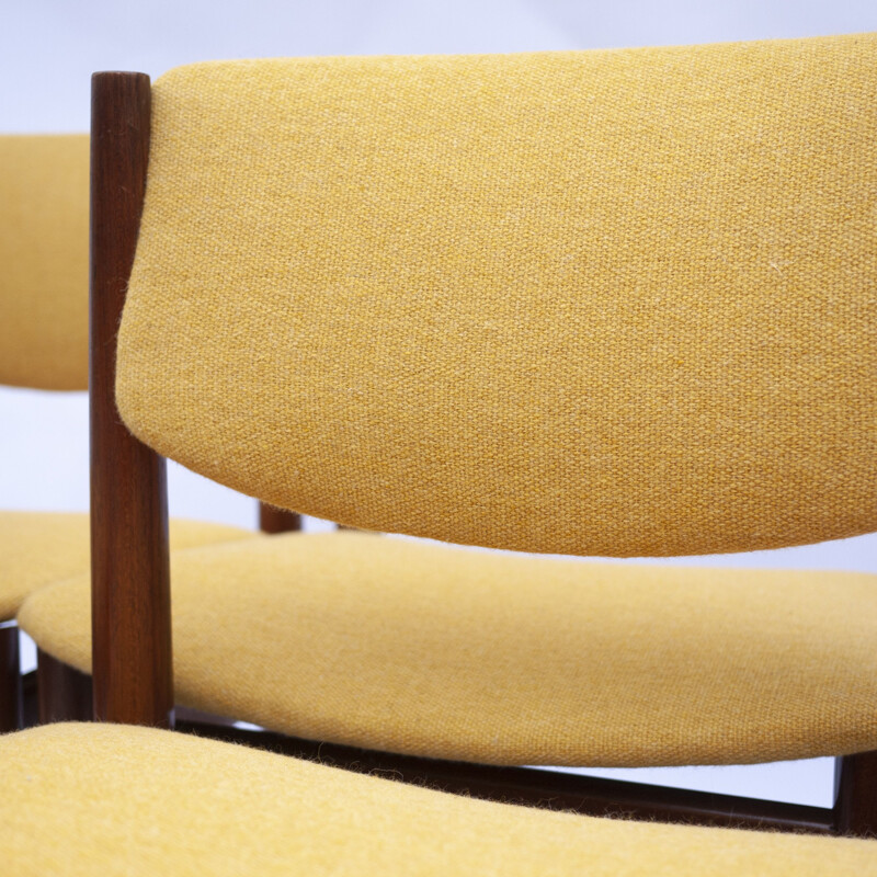 Ensemble de 4 chaises danoises vintage par Finn Juhl pour France & Søn, 1960