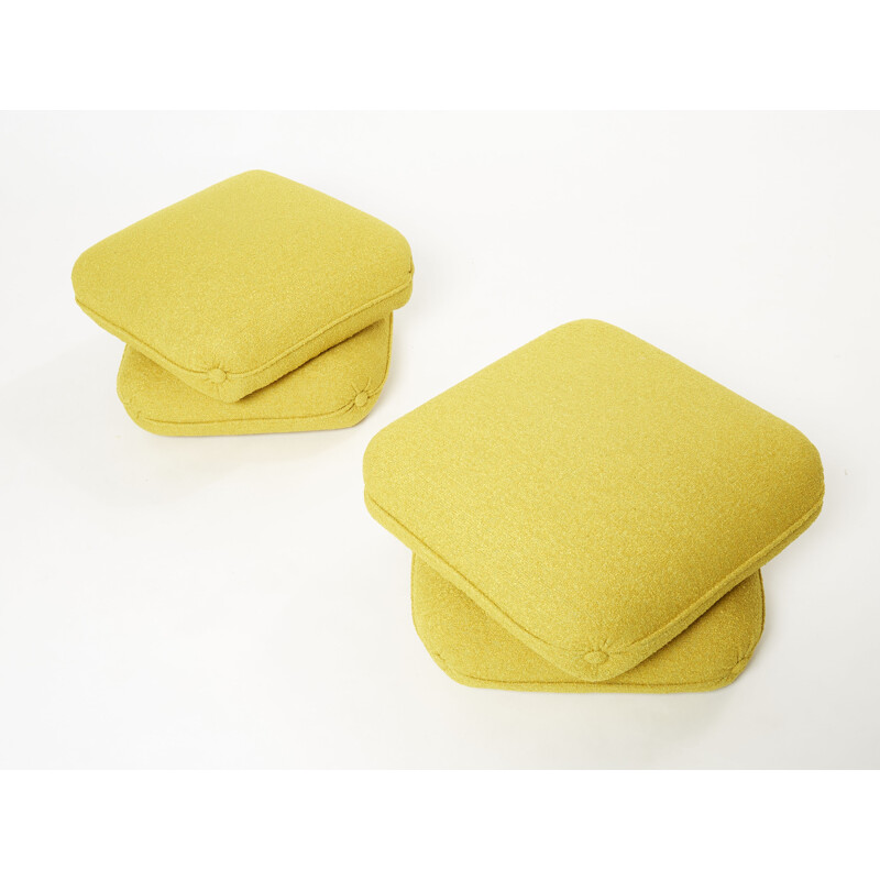 Pair of vintage poufs by Jacques Charpentier, 1970