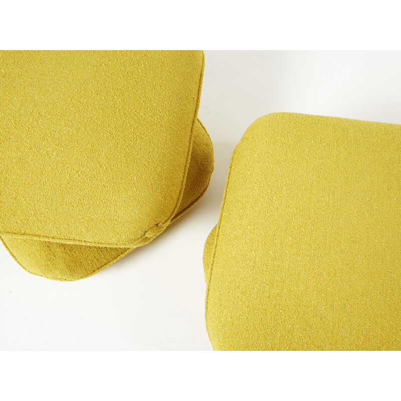 Pair of vintage poufs by Jacques Charpentier, 1970