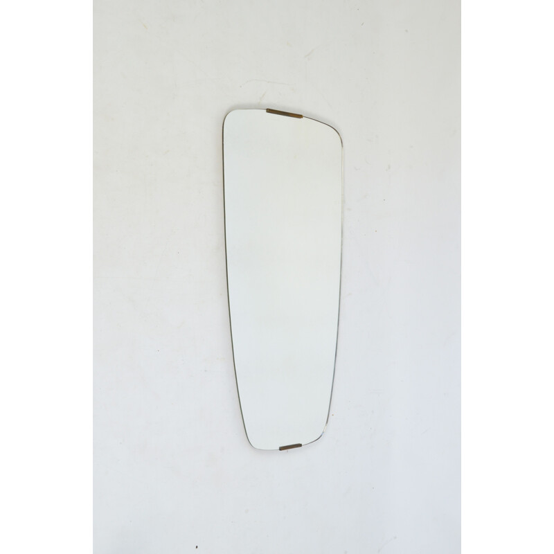 Vintage mirror with a decorative clasp, 1970s