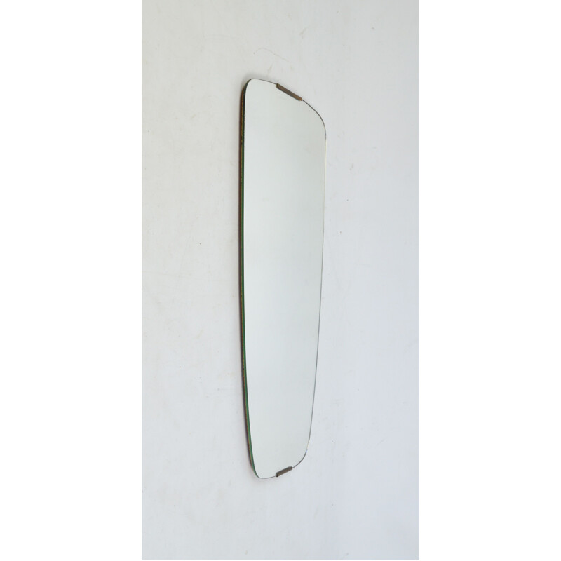 Vintage mirror with a decorative clasp, 1970s
