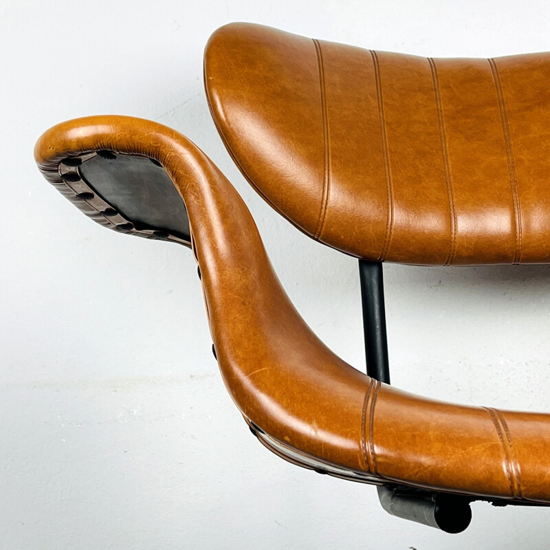 Chaise de bureau pivotante vintage par Gastone Rinaldi pour Rima, Italie 1970