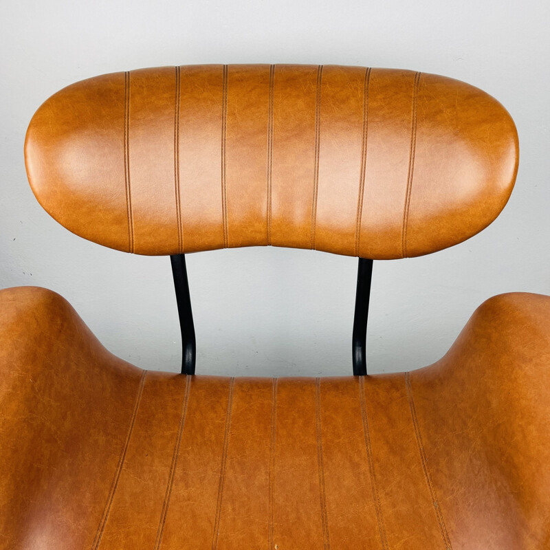 Mid-century swivel desk chair by Gastone Rinaldi for Rima, Italy 1970s