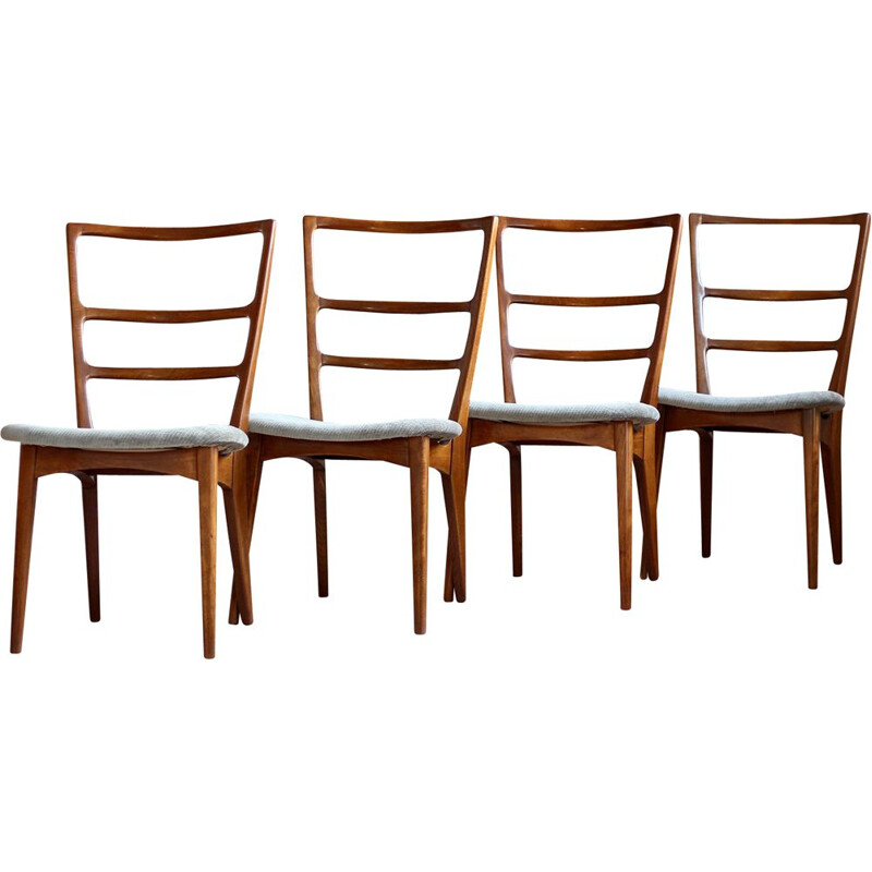 Ensemble de 4 chaises vintage par Marian Grabiński, 1960