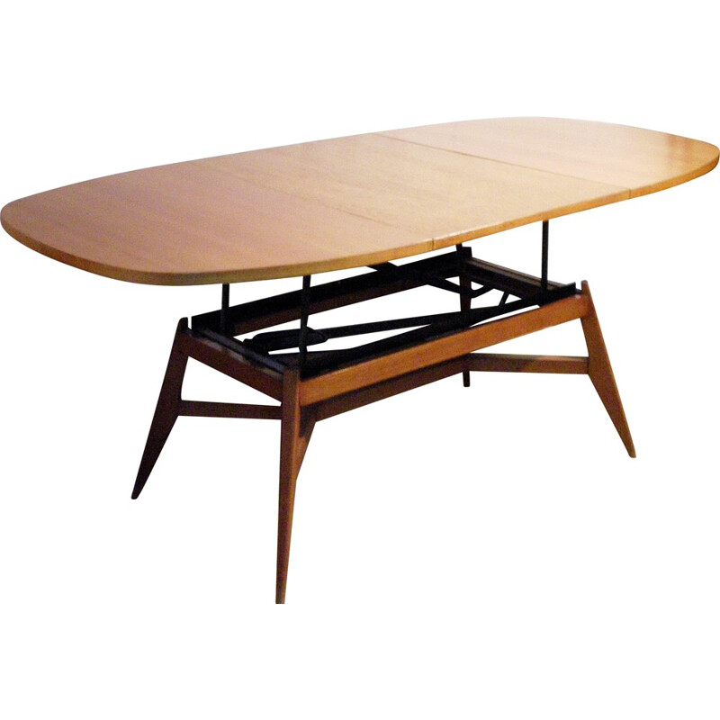 Extendable table with modular height - 1950s