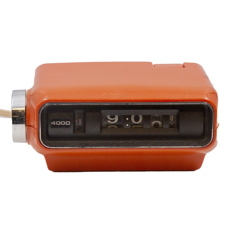 Vintage orange Sankyo digital clock