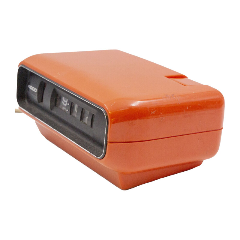 Vintage orange Sankyo digital clock