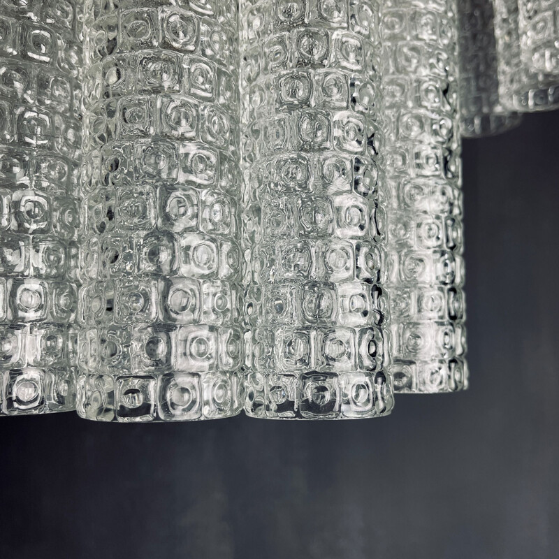 Mid-century Murano glass chandelier Tronchi by Toni Zuccheri for Venini, Italy 1960s