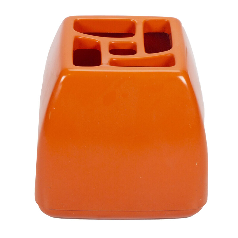 Vintage orange Schönbuch Quadro umbrella stand