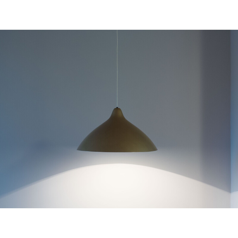 Vintage gold coloured pendant lamp by Lisa Johansson-Pape for Stockmann Orno, Finland