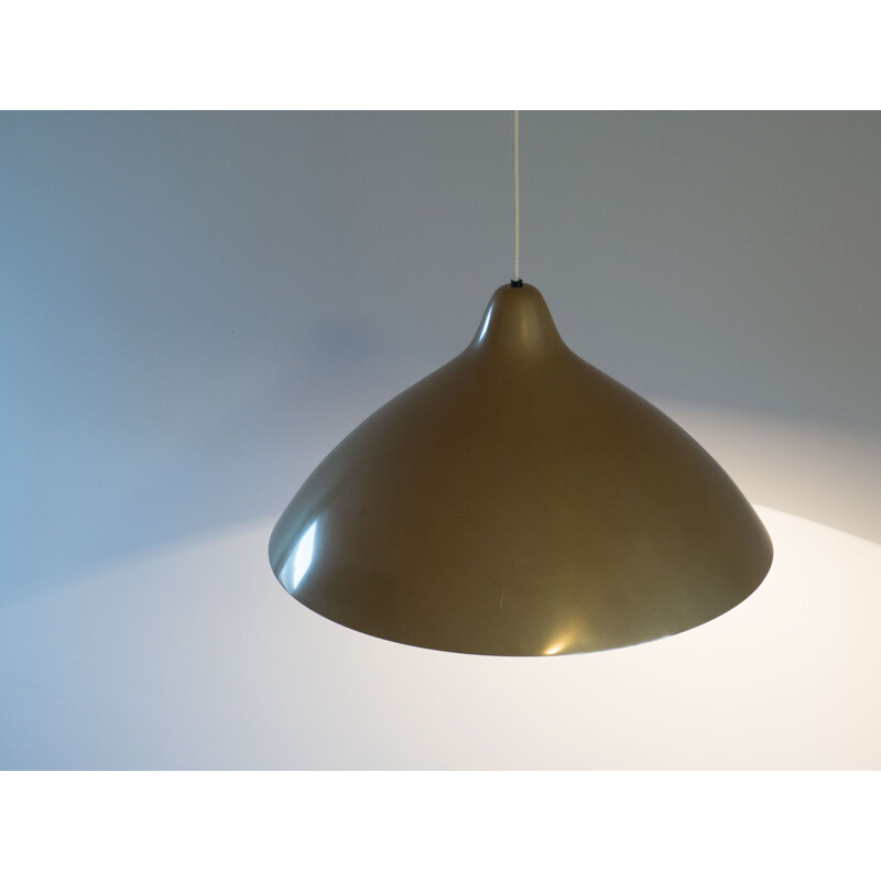 Vintage gold coloured pendant lamp by Lisa Johansson-Pape for Stockmann Orno, Finland