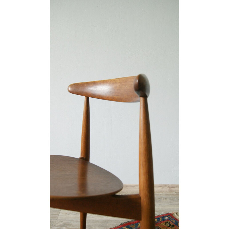 Mid-century heart chair by Hans Jorgen Wegner for Fritz Hansen, 1950s