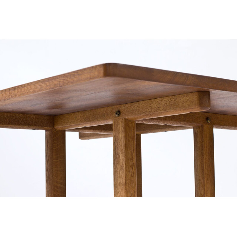 Mesa de carvalho vintage por Børge Mogensen, Dinamarca, 1960