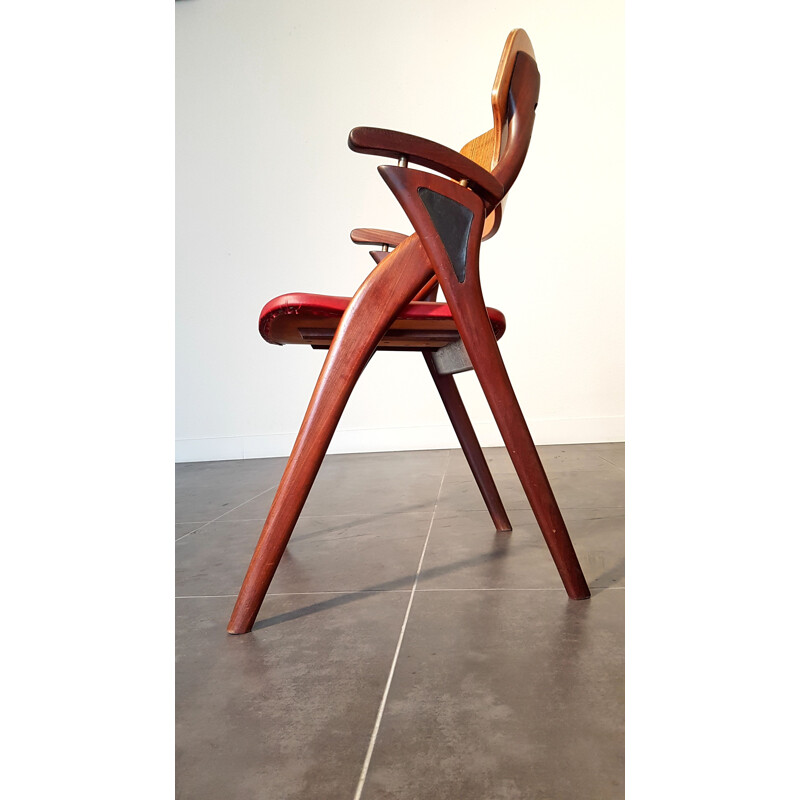 Vintage Danish design scissor chair by Arne Hovmand Olsen