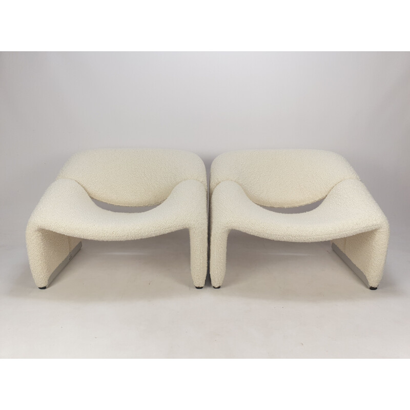 Pair of vintage Groovy armchairs by Pierre Paulin for Artifort, 1980s