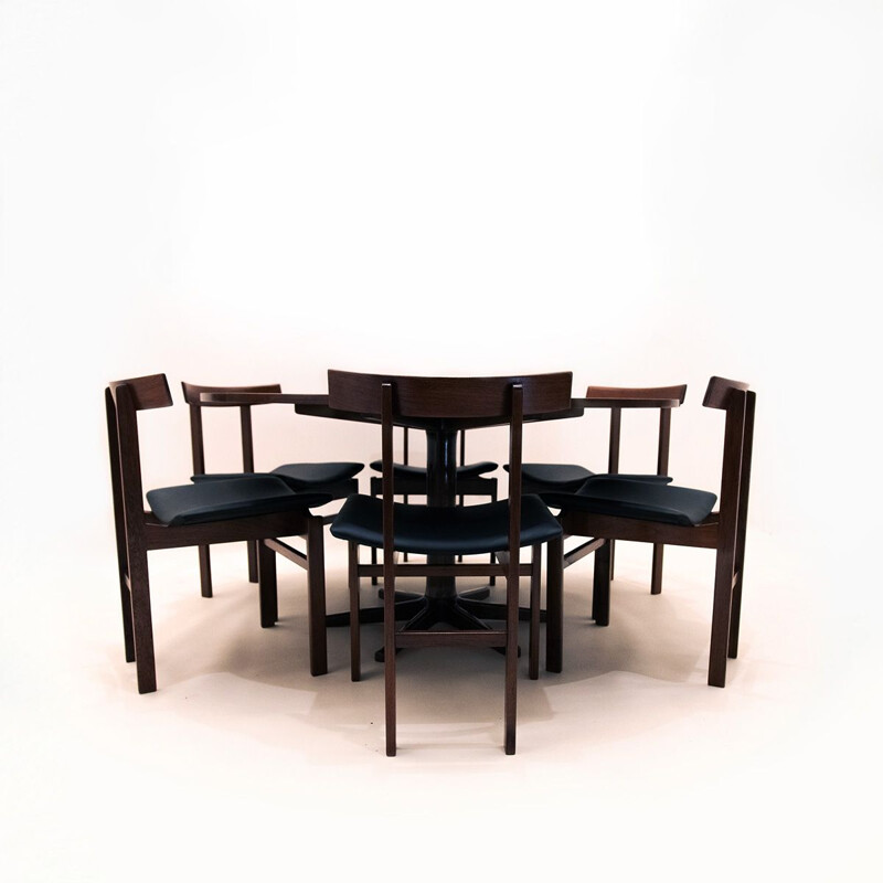 Danish mid century dining set by Ole Gjerløv-Knudsen and Torben Lind for France & Son