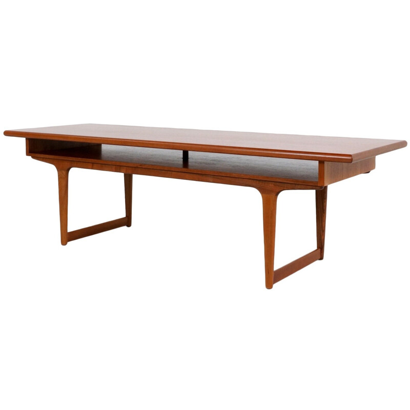 Scandinavian vintage teak coffee table, 1960