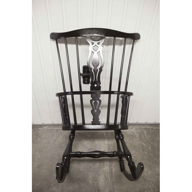 Vintage Windsor beechwood rocking chair