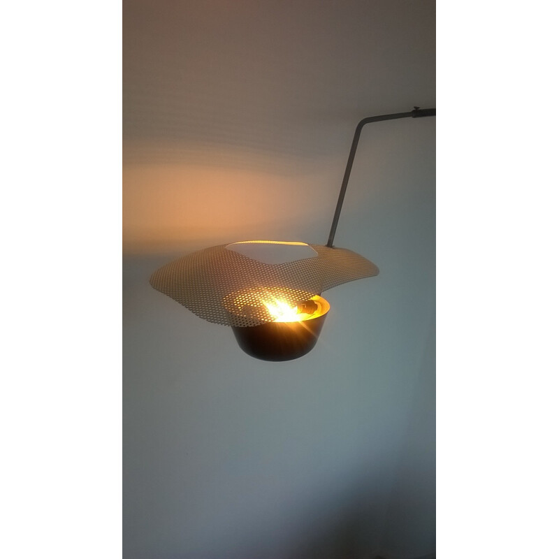 Wall lamp in metal and brass - 1950s