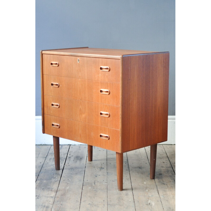 Small teak chest of drawers - 1960s