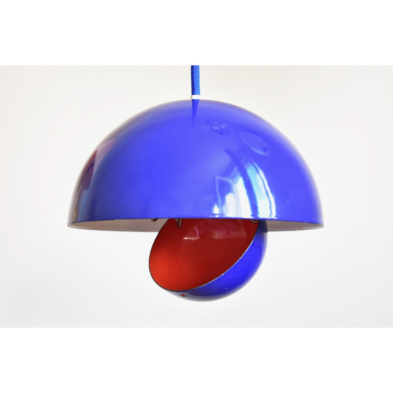 Vintage enamel pendant lamp by Verner Panton for Louis Poulsen, Denmark 1968