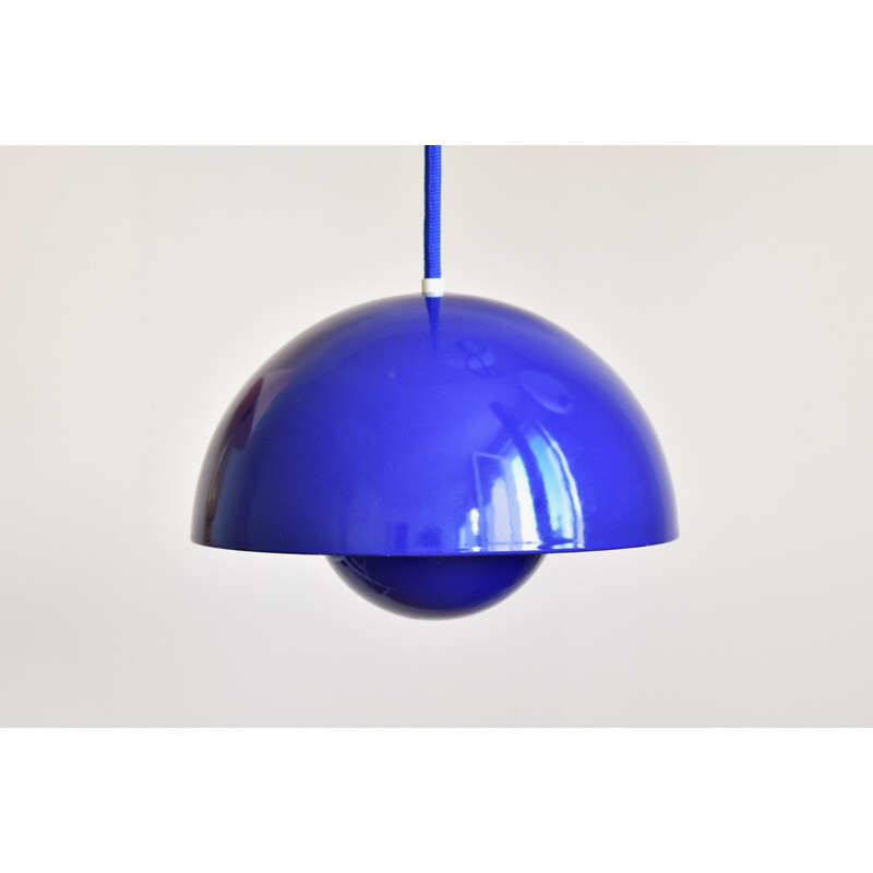 Vintage enamel pendant lamp by Verner Panton for Louis Poulsen, Denmark 1968