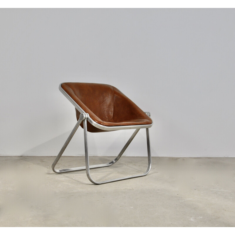 Fauteuil vintage Plona par Giancarlo Piretti pour Castelli, 1970