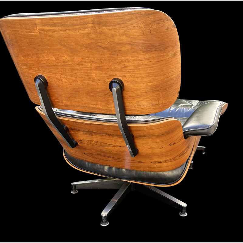 Fauteuil et ottoman vintage par Eames pour Billy Wilder, 1960-1970