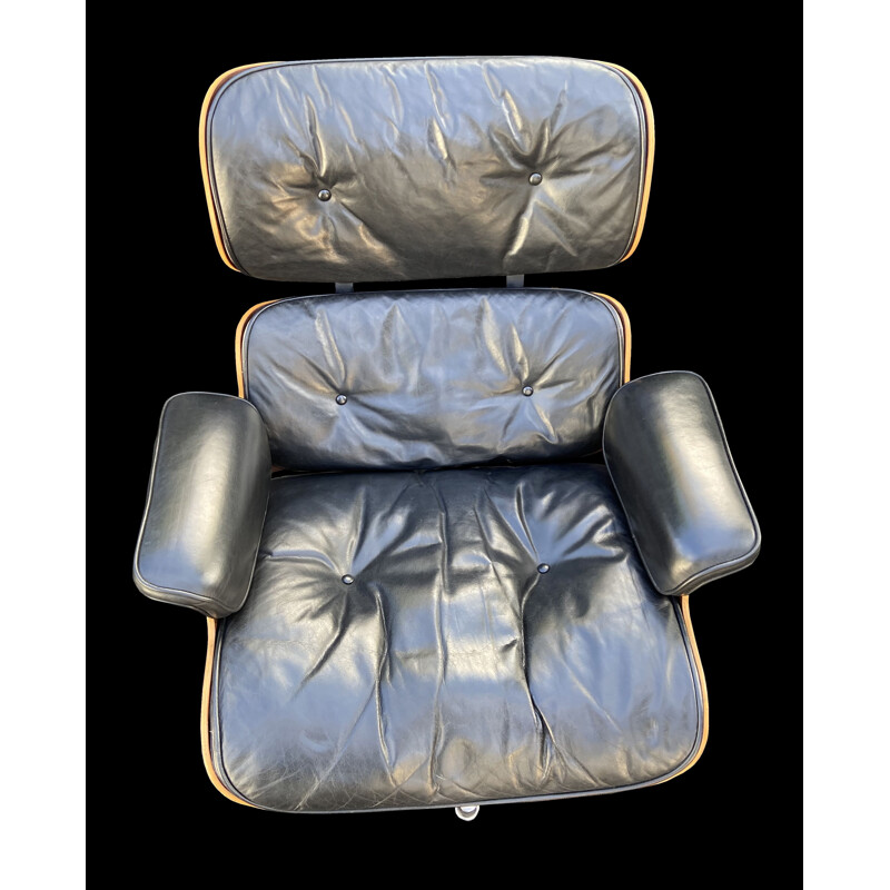 Vintage armchair and ottoman by Eames for Billy Wilder, 1960-1970