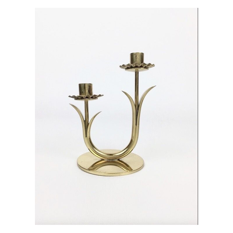 Ein Paar Vintage-Kerzenhalter von Gunnar Ander für Ystad-Metall, Schweden