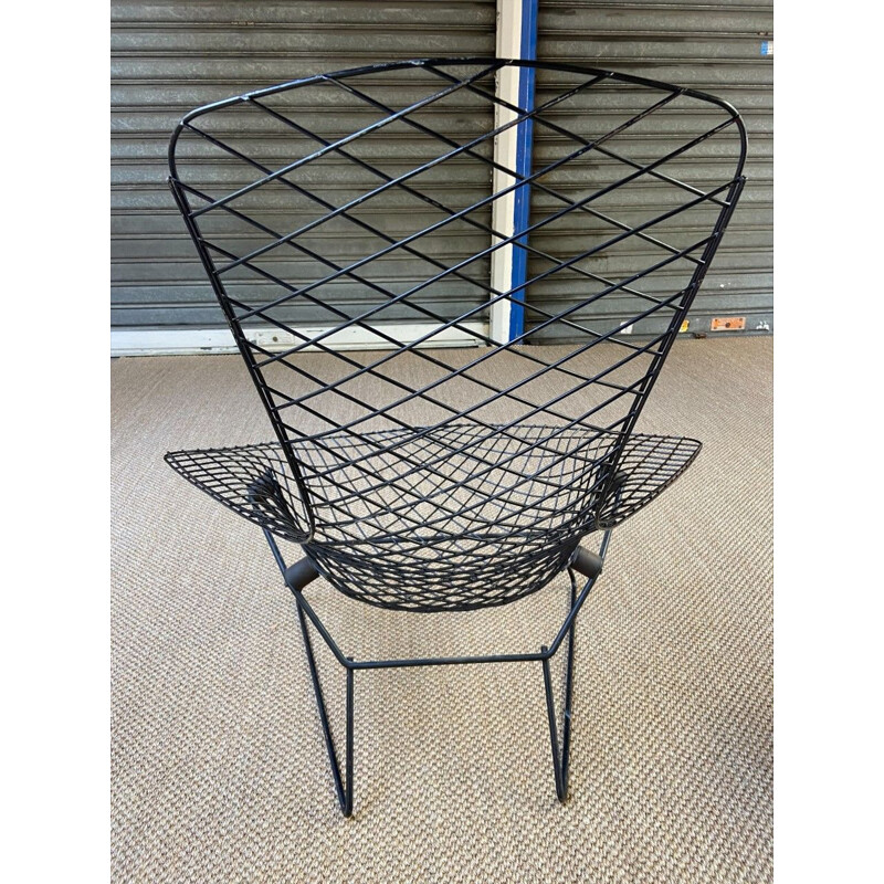 Vintage Bird armchair and ottoman by Harry Bertoia, 1950