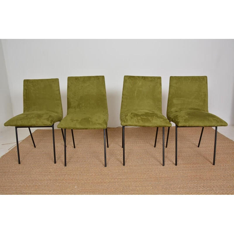 Set of 4 vintage chairs by Pierre Paulin for Meubles TV, 1954