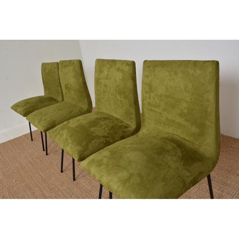 Set of 4 vintage chairs by Pierre Paulin for Meubles TV, 1954