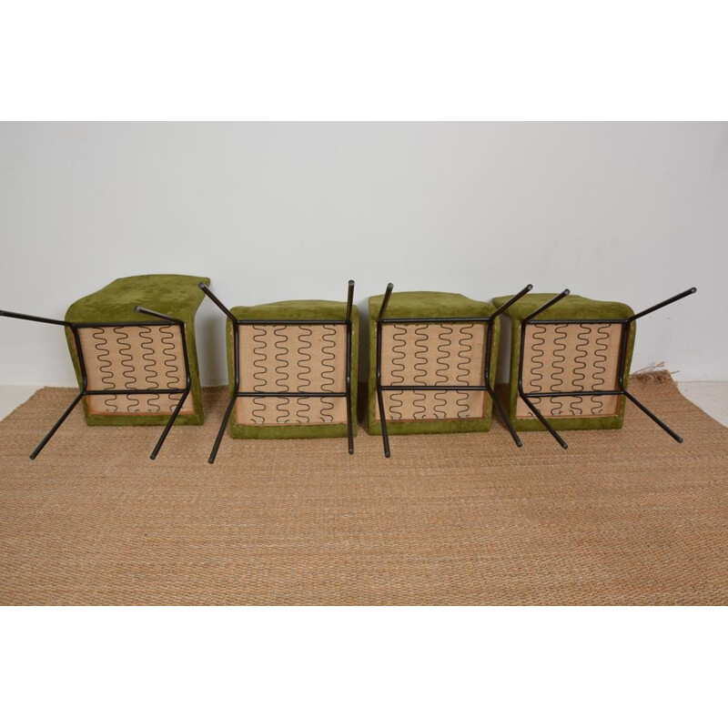 Set of 4 vintage chairs by Pierre Paulin for Meubles TV, 1954