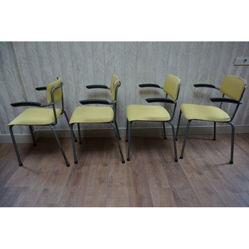 Lot de 8 chaises de Friso Kramer pour Ahrend de Cirkel - 1960